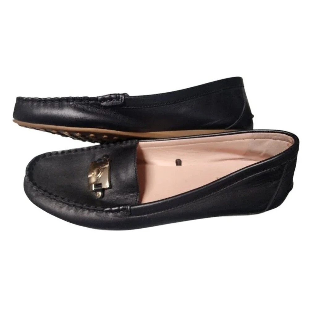 Kate Spade New York Carmen Loafers Size 10B Driving Shoes Designer Black